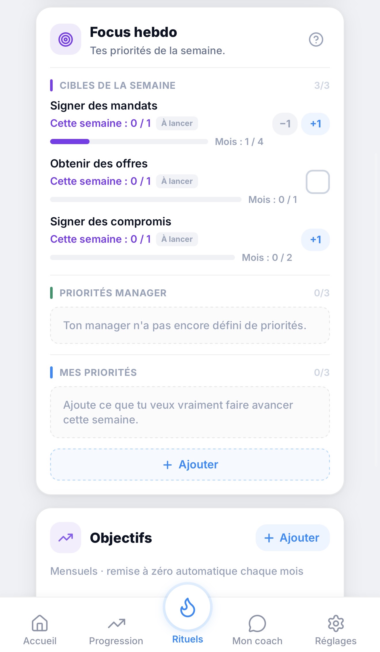 Focus hebdo STEPIO — objectifs de la semaine pour mandataire immobilier