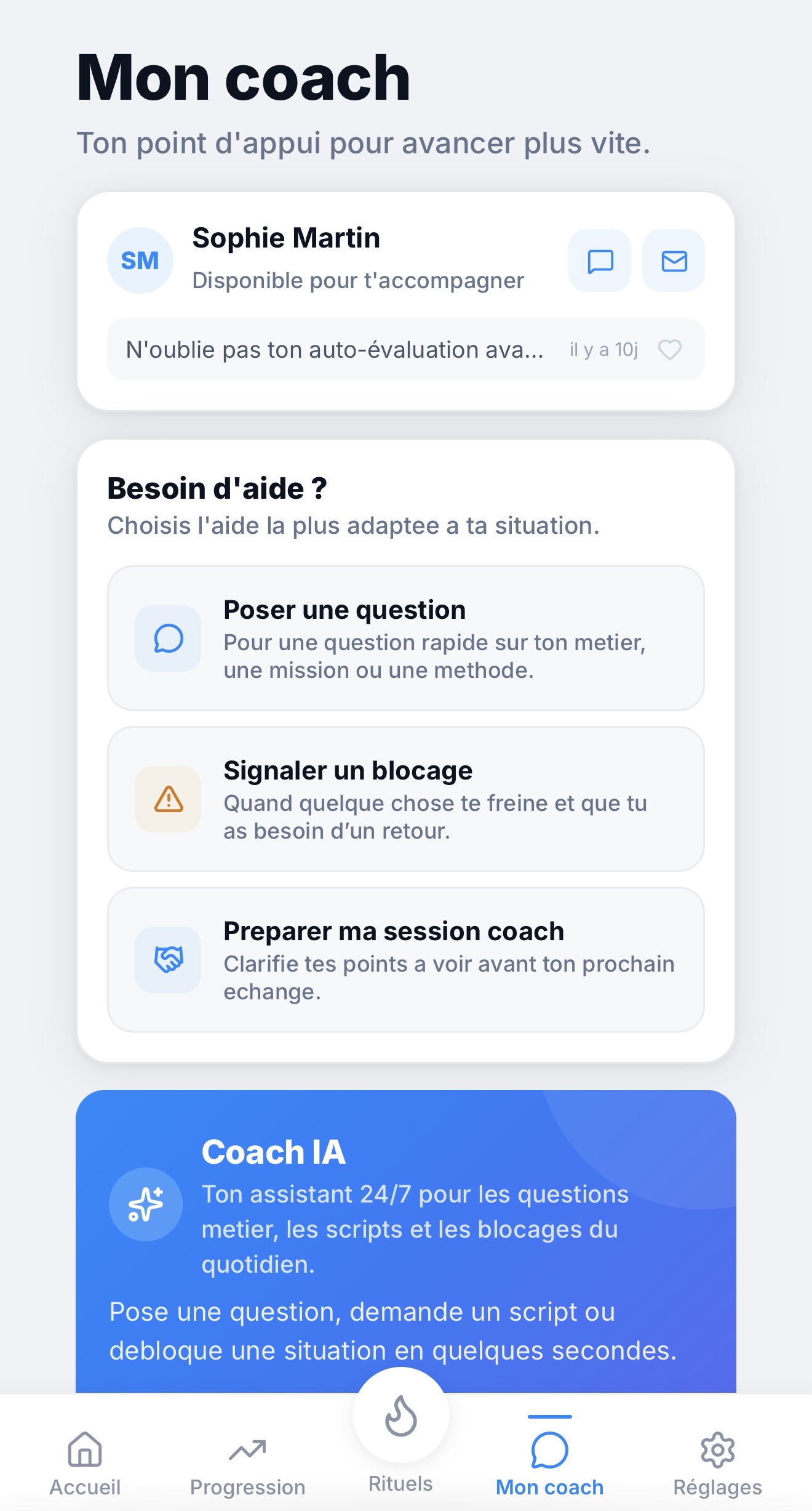 Coach IA STEPIO — assistant intelligent pour agents immobiliers
